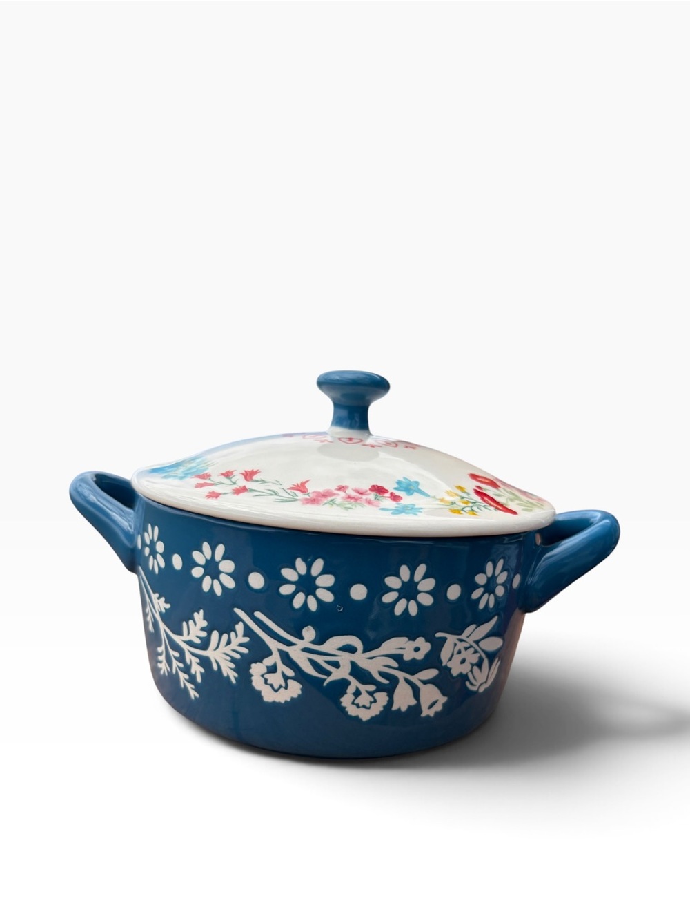 PIONEER WOMAN FLORAL MINI CASSEROLE DISH WITH LID